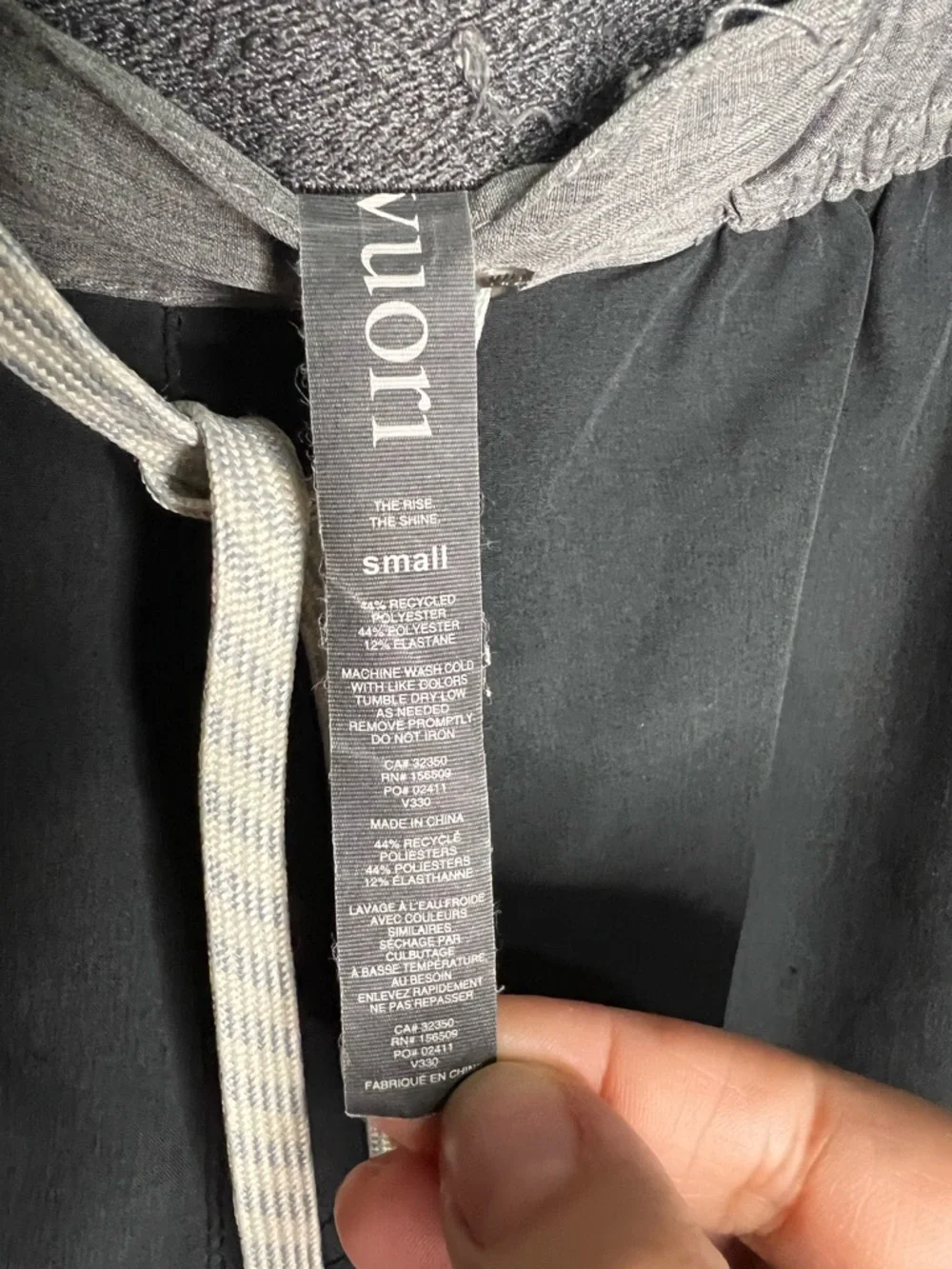 Vuori Banks Unlined Black Gray Athletic Shorts